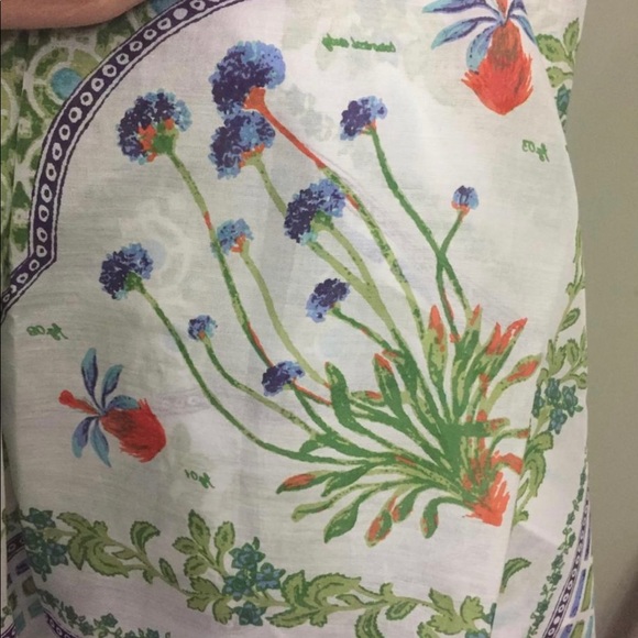 Tory Burch Spring Fashion Botanical Scarf Shawl - Picture 6 of 6